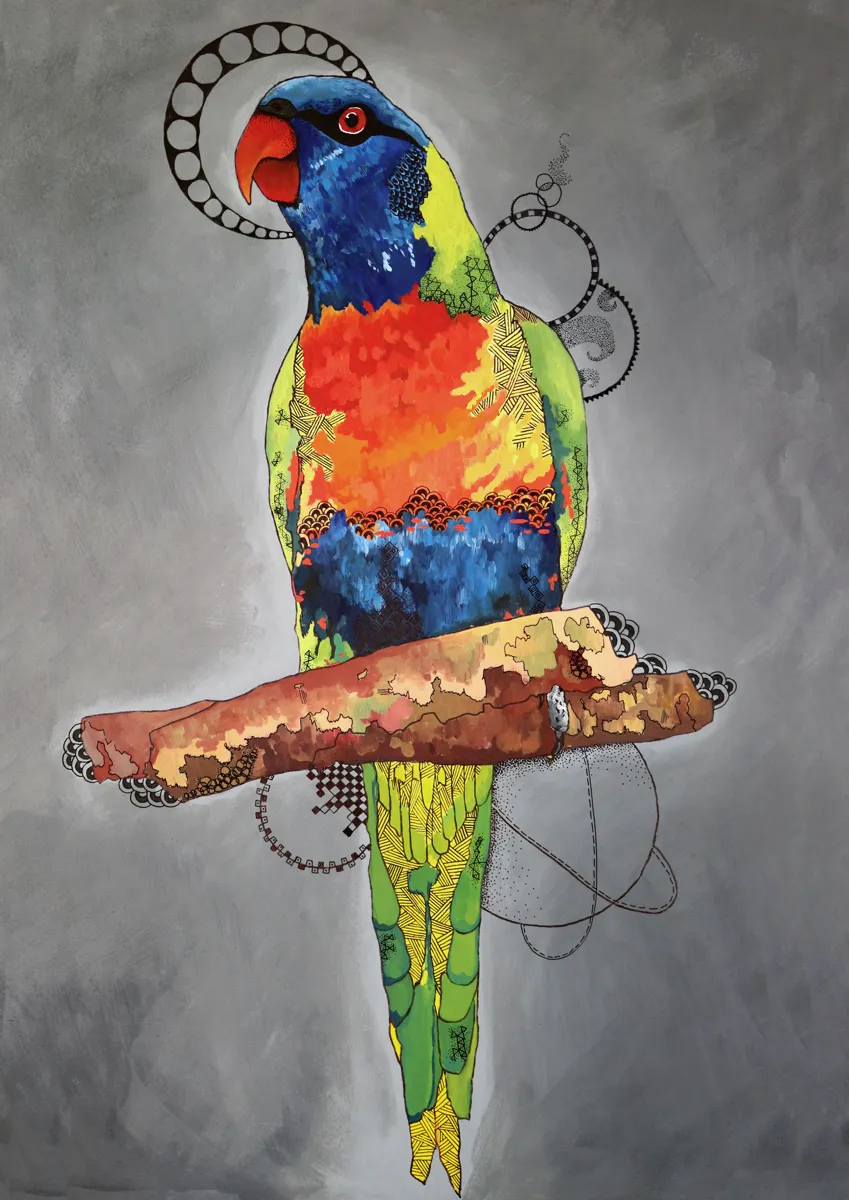 Lorikeet in Bloom artwork